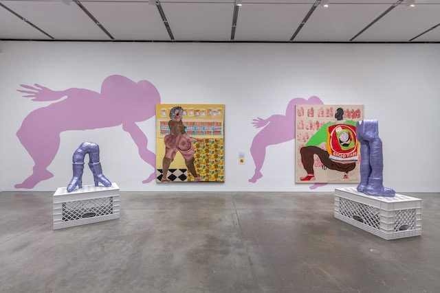Tschabalala Self, installation view from Art Basel 2025. Shown at Hauser & Wirth booth, demonstrating institutional attention reshaping artist valuations