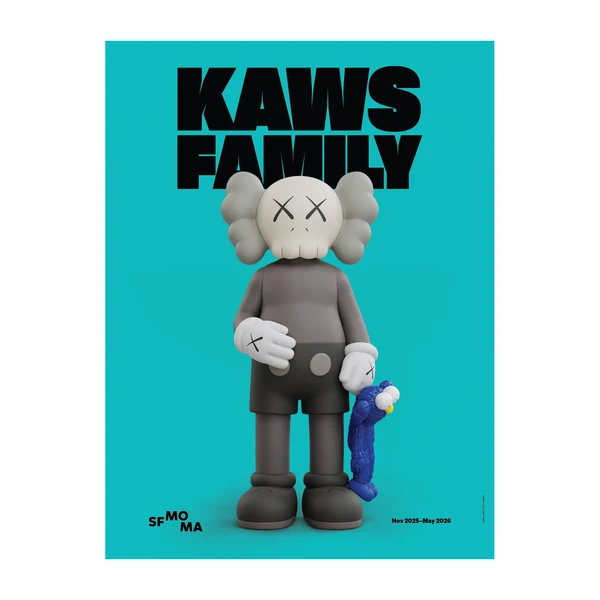 Installation view from KAWS: FAMILY at SFMOMA, November 15, 2025–May 3, 2026. The artist's first major museum retrospective on the West Coast. Courtesy SFMOMA