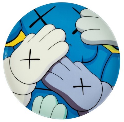 KAWS, TIME OFF, 2021. Wood and fiberglass sculpture. Featured in ALBERTINA MODERN's KAWS: Art & Comix exhibition, April 2026. Courtesy the artist